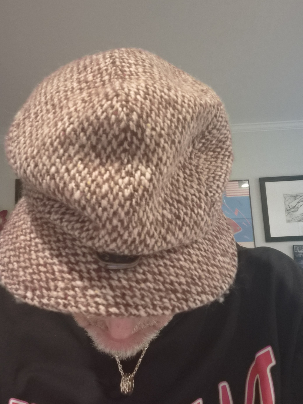 Dolce & Gabbana Multicolor Newsboy Cap with Gold Plaque